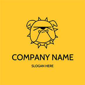 Dog Logo French Bulldog Design logo design