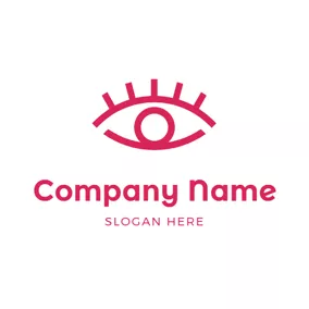 Eyelash Logo Abstract Eye and Eyelash logo design