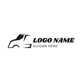 Truck Logo Abstract Truck Head Icon logo design