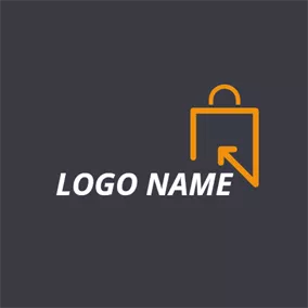 Fashion & Beauty Logo Abstract Yellow Bag Icon logo design