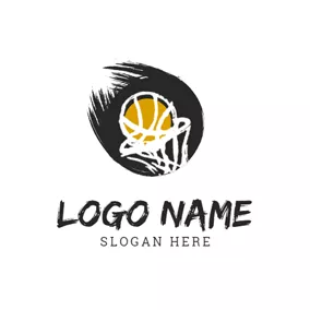 Basketball Logo Basketball Net and Basketball logo design