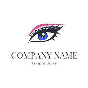 Eyelash Logo Beautiful Eyelash and Eyeshadow logo design