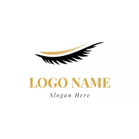 Fashion & Beauty Logo Beautiful Eyelid and Eyelash logo design