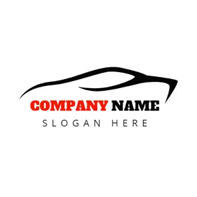 Car & Auto Logo Black Outlined Car logo design