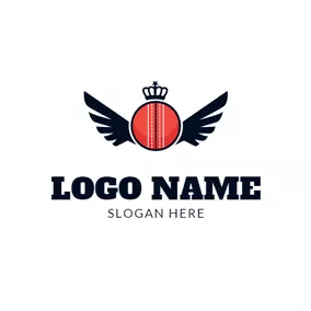 Cricket Logo Black Wing and Cricket logo design