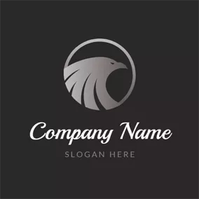 Military Logo Circle and Eagle Head logo design