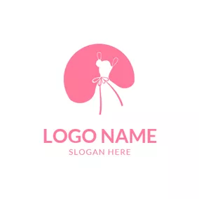 Wedding Logo Circle and Wedding Dress logo design