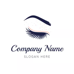 Fashion & Beauty Logo Eyebrow and Eyelash Icon logo design