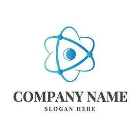 Flower Logo Flower Triangular Simple Nuclear logo design