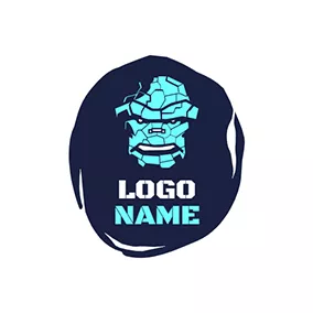 Gaming - Gaming Irregular Pieces Robot Monster logo design