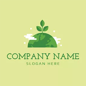 Environment & Green Logo Green Tree and Energy logo design