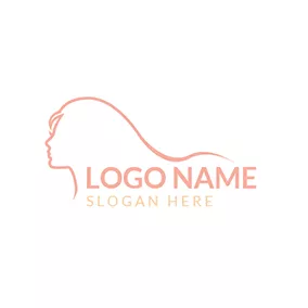 Name Logo Jacinth Head and Beauty Girl logo design