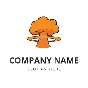 Energy Logo Mushroom Cloud Energy Nuclear logo design