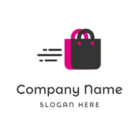 Retail & Sale Logo Red and Black Bag logo design