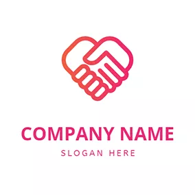 Life Logo Simple Shake Hands logo design