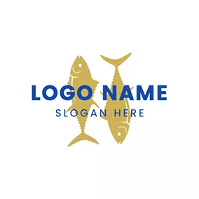 Restaurant Logo Tuna Fish logo design