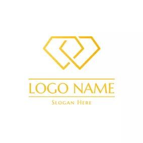 Wedding Logo Twined Diamond and Wedding logo design