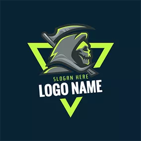 T-shirt Logo Villain and Triangle logo design