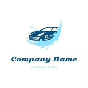 Car & Auto Logo Water Spray and Car logo design