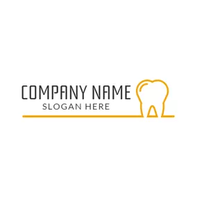 Medical & Pharmaceutical Logo Yellow and White Teeth logo design